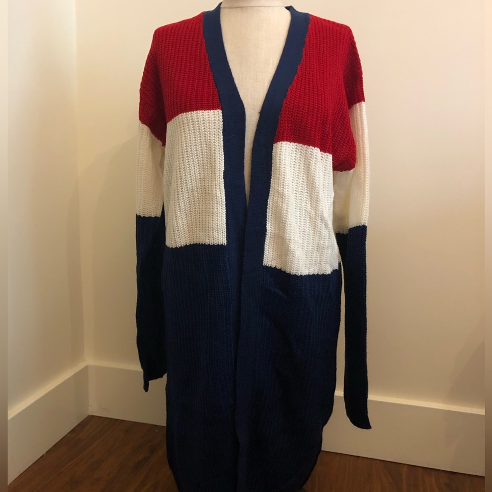 Color Block Cardigan